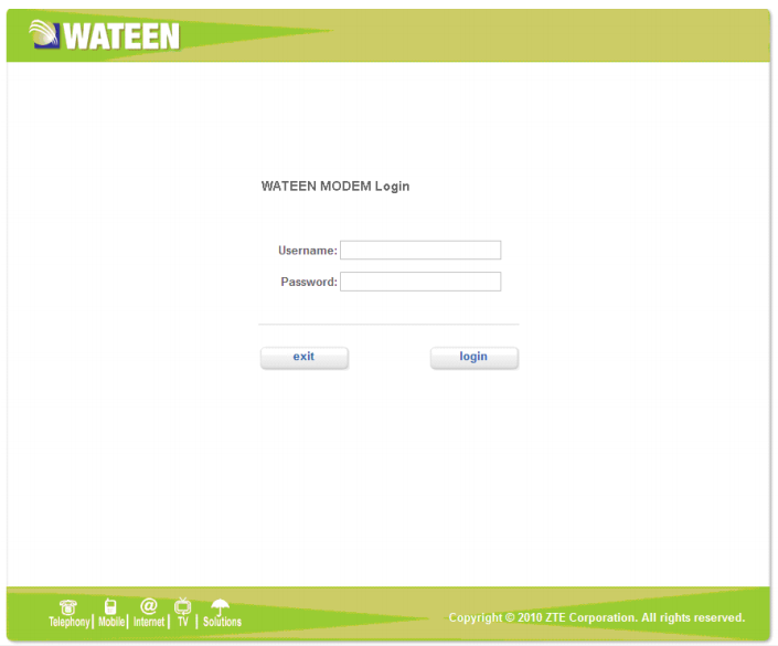 wateen router login 1